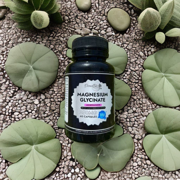 Magnesium Glycinate by DenoBio – 350 mg | 60 Capsules